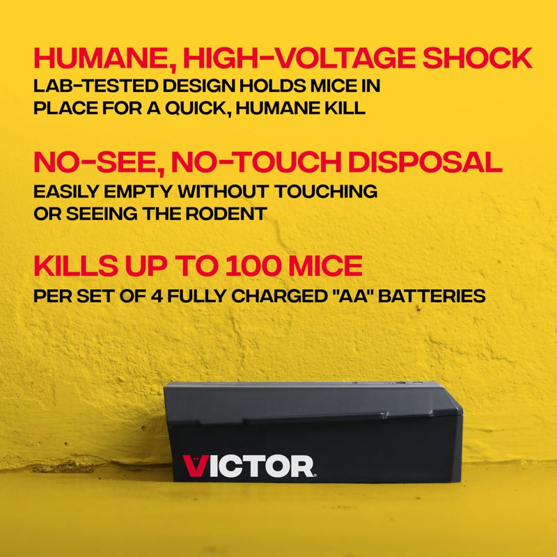 Victor Humane Mouse Traps Indoor for Home - M250BSR-3 - No Touch Electric Mouse Traps for Home, Pack of 3 - Image 3