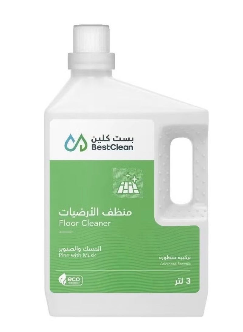 Floor Cleaner Pine With Musk Scent, 3L