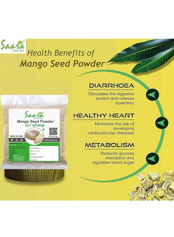 Saara HERBALFRESH Mango Seed Powder, 150g, Aam Beej, Maa Kottai, Aam Guthli Seed Powder, 150g(Pack of 1 X 100g, Pack of 1 X 50g) - Image 3