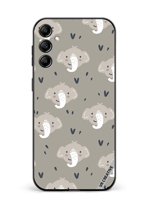 Protective Case Cover For Samsung Galaxy A34 Elephant Design Multicolour