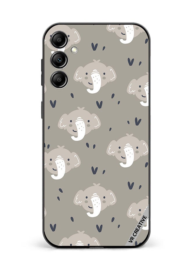 Protective Case Cover For Samsung Galaxy A34 Elephant Design Multicolour