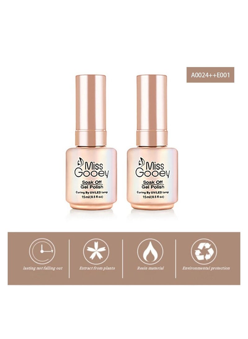 Miss Gooey - Nail Polish Removable Primer Frosted Seal Set - Image 1