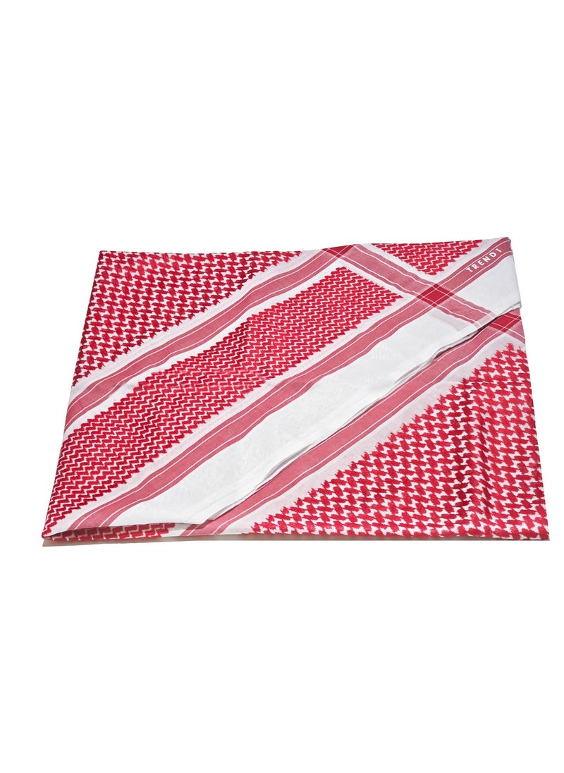 GALADUNE Classic Casual  Men's Red shemagh, Premium Cotton Blend Material A50  - Image 4