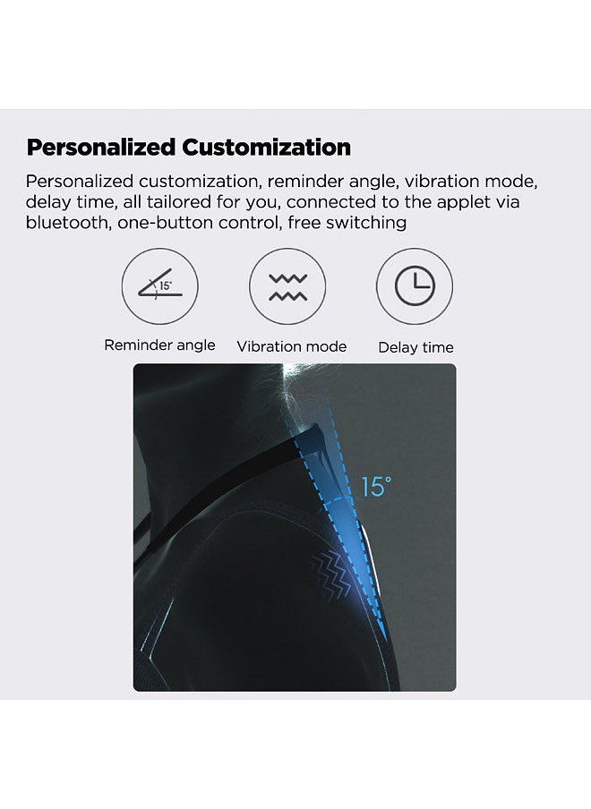 HiPee - Hipee Posture Trainer and Corrector Smart Posture Correction Device Real-time Scientific Back Posture Monitoring Strapless Back Health Benefits and Confidence Builder for Adult/Kids Blue - Image 1