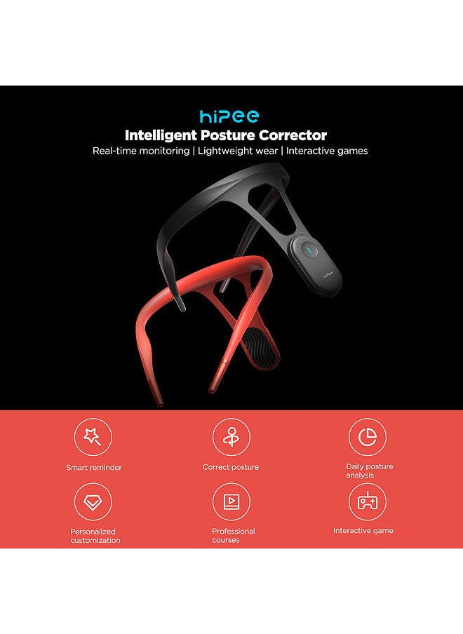 HiPee - Hipee Posture Trainer and Corrector Smart Posture Correction Device Real-time Scientific Back Posture Monitoring Strapless Back Health Benefits and Confidence Builder for Adult/Kids Blue - Image 1