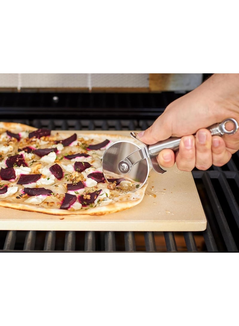 Rosle رُسلي 12718 قطاعة بيتزا بمقبض دائري من الفولاذ المقاوم للصدأ مع ذراع دعم 7.9 بوصة - Image 3