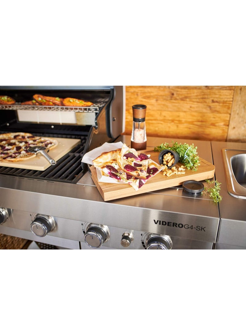 Rosle رُسلي 12718 قطاعة بيتزا بمقبض دائري من الفولاذ المقاوم للصدأ مع ذراع دعم 7.9 بوصة - Image 4