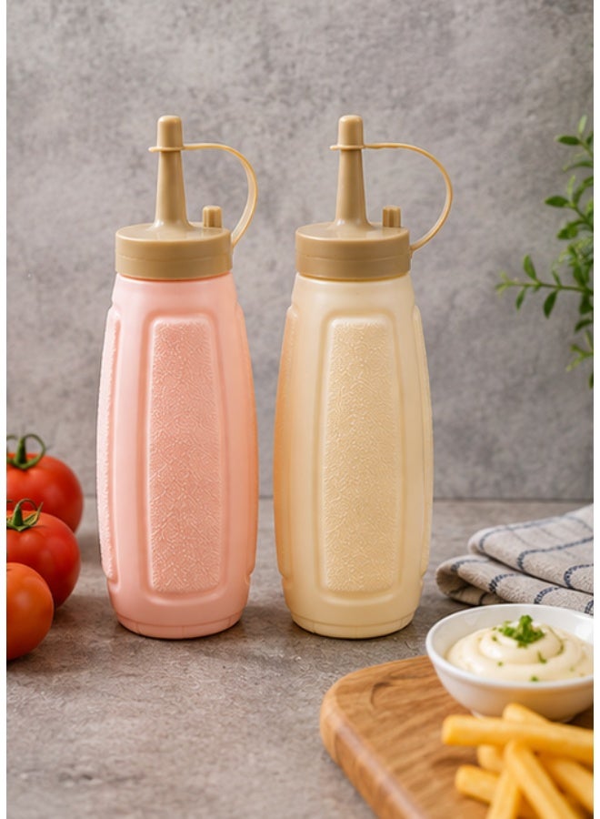 2-Piece Premium Refillable Sauce Squeeze Bottle Set – Leak-Proof Ketchup & Mayonnaise Dispensers, BPA-Free Food-Grade Plastic, Easy Squeeze & Easy Fill - Image 4