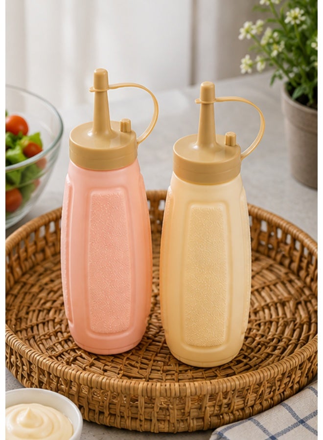 2-Piece Premium Refillable Sauce Squeeze Bottle Set – Leak-Proof Ketchup & Mayonnaise Dispensers, BPA-Free Food-Grade Plastic, Easy Squeeze & Easy Fill - Image 3