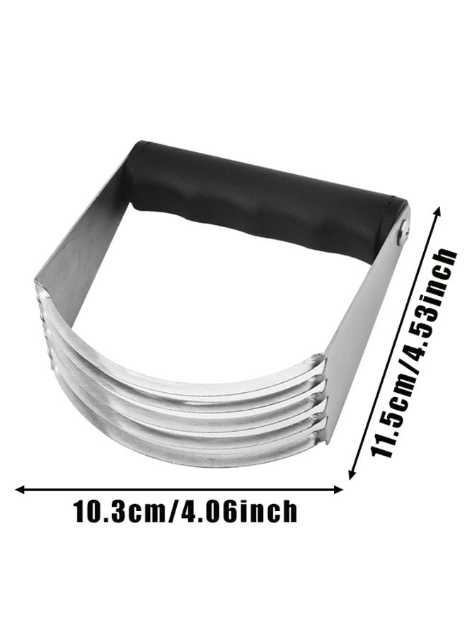 Stainless Steel Dough Masher for Butter, Biscuit,Baking, Kneading,Dough, Flakier and Fluffier Pie Crusts, Almond - Image 2