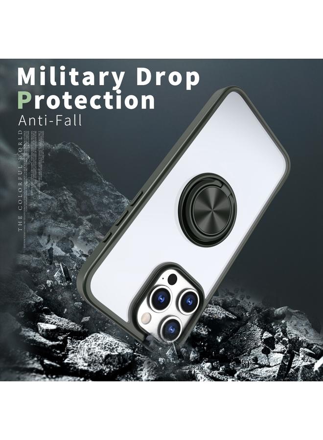S-TOP Case For iPhone 15 Ring Holder PC Hybrid TPU Phone Case - Image 3