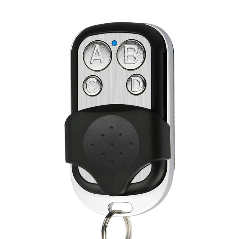 Key Fob Remote Control: 2Pcs Black 433MHz, 150m Long Range, 4-In-1 Cloning Remote With Sliding Cover Protection - Easy Programming, Compact Lightweight Keychain For Multi-Device Control - Image 1
