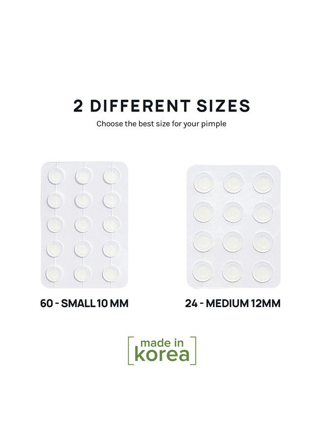 AOA STUDIO Absorbing Cover Healing Invisible Acne Patch Blemish Spot Treatment Facial Acne Patch Vegan Cruelty Free Hydrocolloid Two Sizes 10Mm 12Mm (Total 84 Counts)  - Image 3