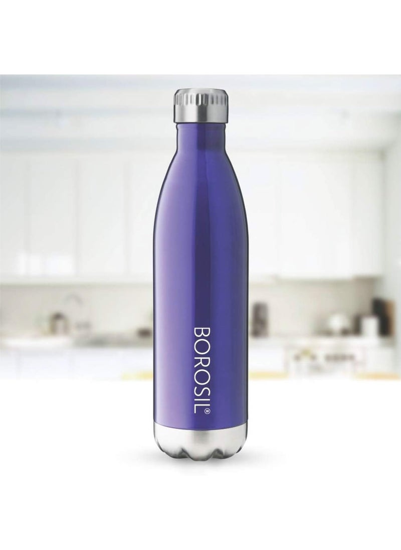 BOROSIL Borosil Hydra Bolt Trans Blue 1000 ml Stainless Steel Water Bottle | Double Wall Vacuum Insulated Flask | 24 Hours Hot and Cold | Bottle for Office, Gym, School  - Image 5