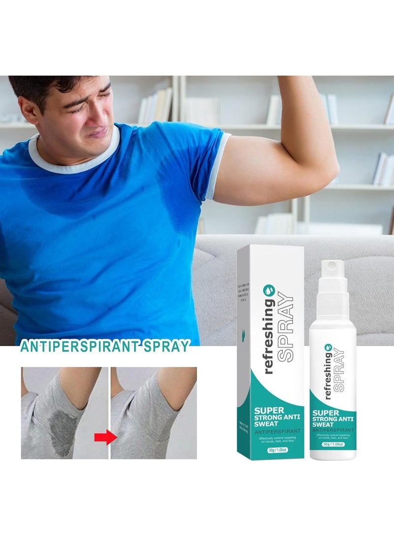 ييلست رذاذ منع العرق المن revitalizing للوجه، بخاخ 30 مل غير لزج ضد التعرق للوجه، مزيل رائحة العرق الطبيعي للنساء والرجال، رذاذ قوي لوقف التعرق على الوجه، للاستخدام على الوجه والجسم - Image 5