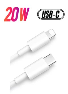 USB C to Lightning Cable 20W Fast Charging [MFi Certified] Compatible with iPhone 13 Pro Max/12/11 Pro/X/XS/XR/8 Plus/AirPods Pro, 1M, White