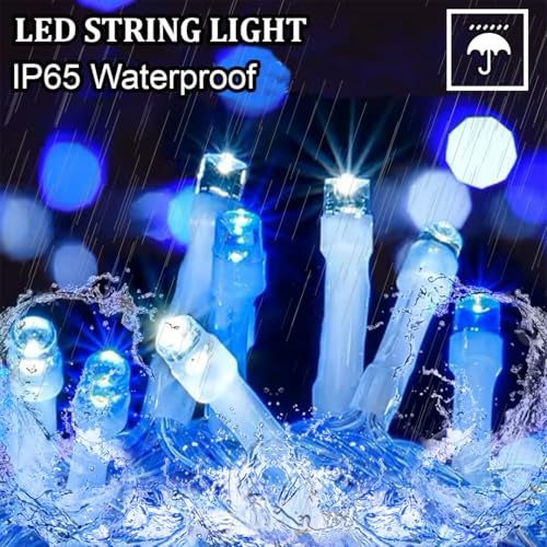 fizzytech 11 Meter 40 LEDs 5MM Decorative String Light | LED Fairy Light for Diwali, Christmas, Weddings & Home Decoration | Polycarbonate, (40 LEDs 5MM Blue, Pack of 10) - Image 2