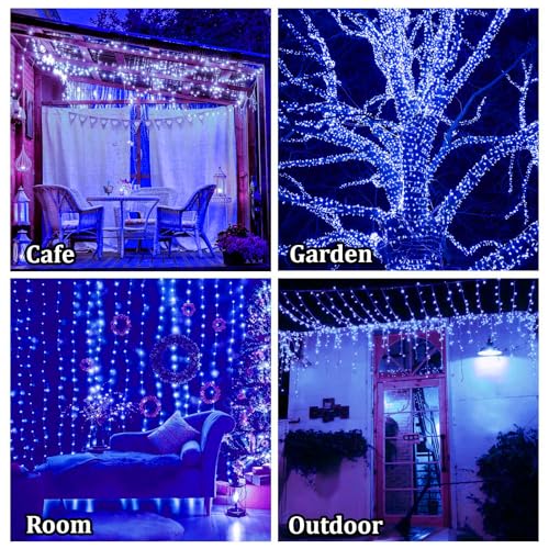 fizzytech 11 Meter 40 LEDs 5MM Decorative String Light | LED Fairy Light for Diwali, Christmas, Weddings & Home Decoration | Polycarbonate, (40 LEDs 5MM Blue, Pack of 10) - Image 5