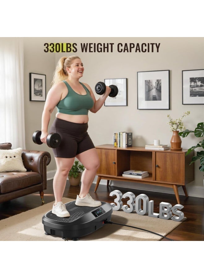 YOUWE7 جهاز تمرين YOUWE7 بلوحة اهتزاز مع جهاز تحكم عن بعد، منصة اهتزاز لإنقاص الوزن، جهاز تمرين كامل الجسم، جهاز لياقة بدنية، تدليك القدم، تخفيف الألم، مناسب للمكتب المنزلي - Image 2