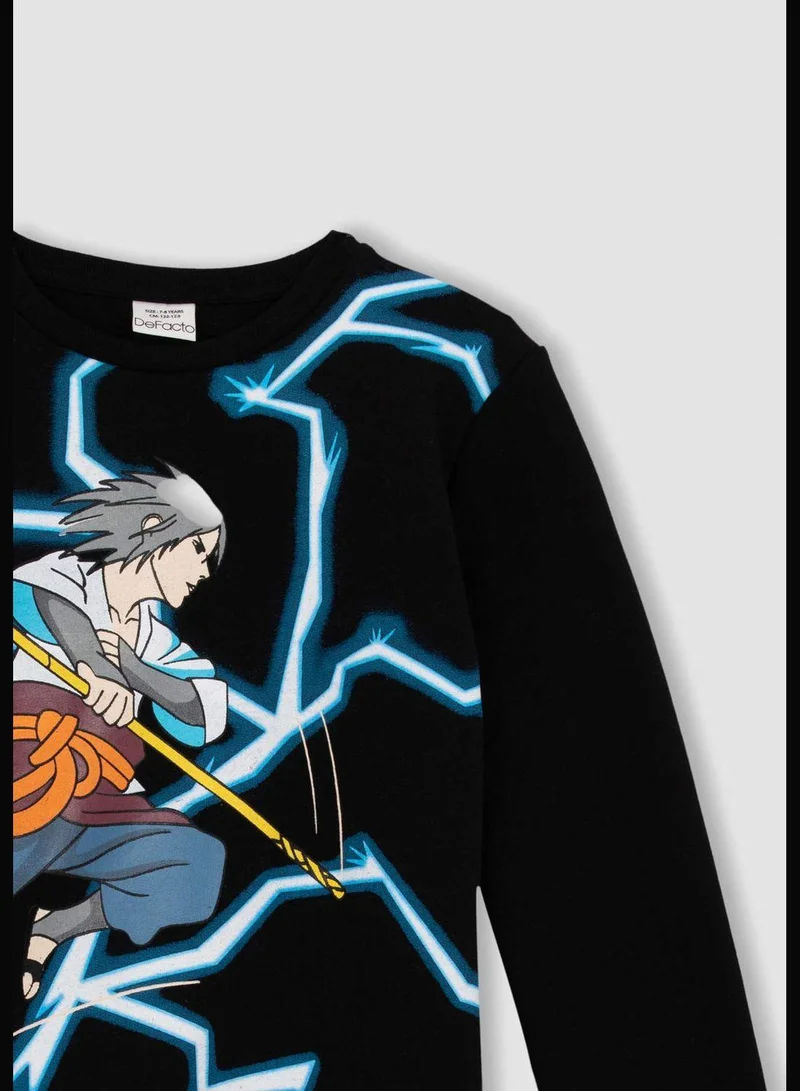 DeFacto Boy Crew Neck Long Sleeve Knitted Sweatshirt