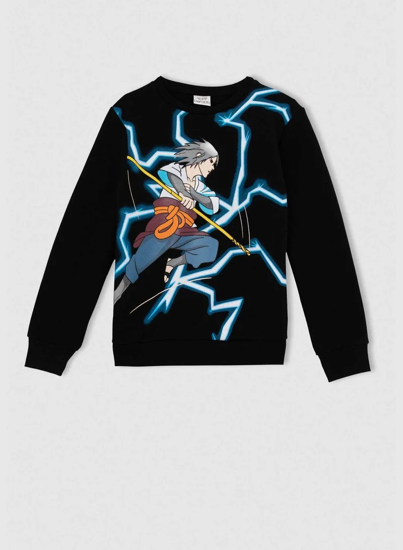 DeFacto Boy Crew Neck Long Sleeve Knitted Sweatshirt