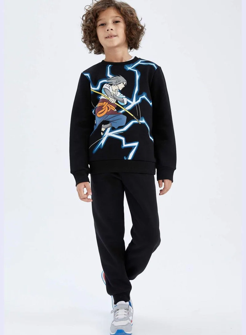 DeFacto Boy Crew Neck Long Sleeve Knitted Sweatshirt