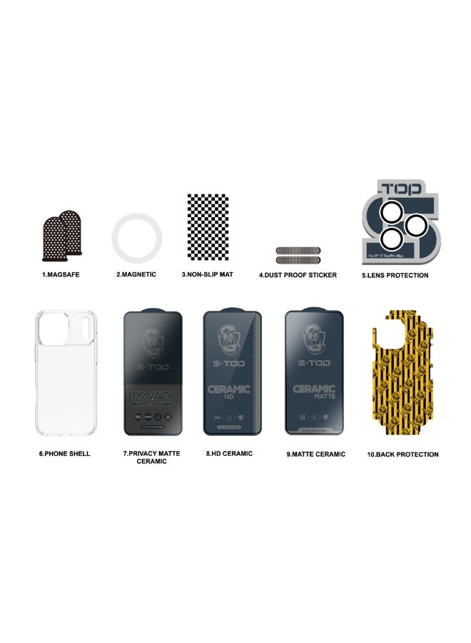 S-TOP Integrated protection package fro iPhone 17 10 in 1 compatible with  iPhone 17 - Image 2