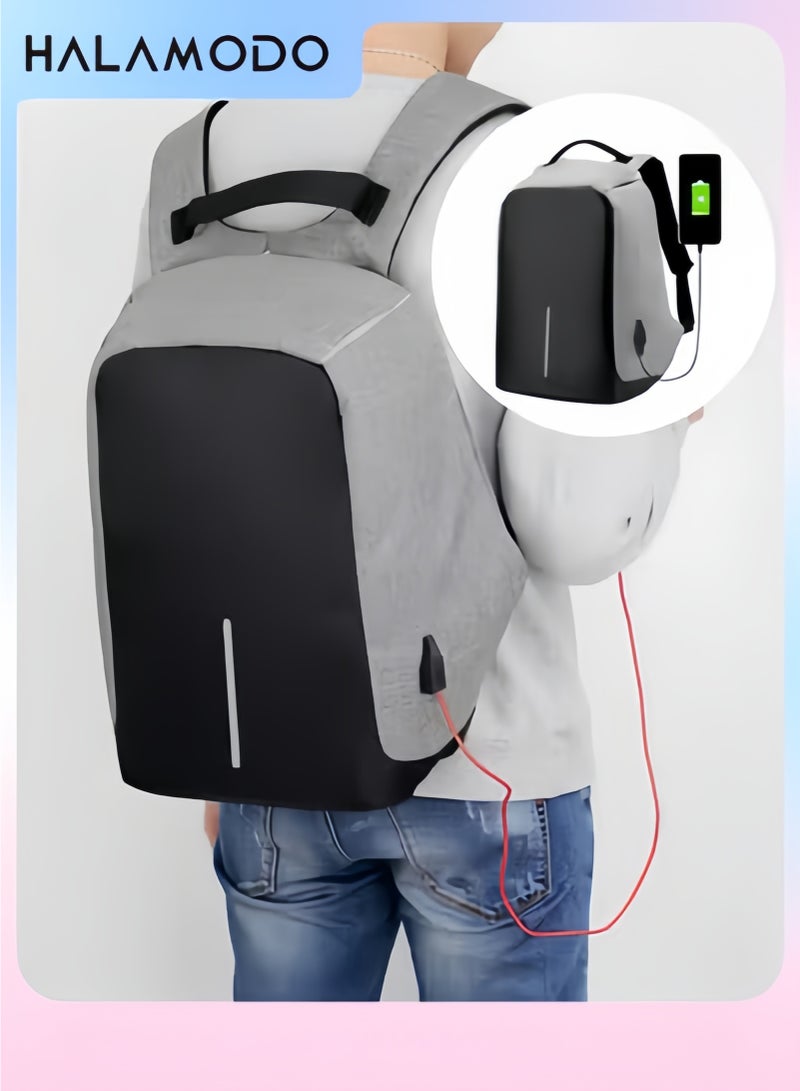 Laptop Backpack Large Capacity Business Bag Travel Anti-Theft Laptop Bag with USB Charging Port Waterproof Backpack Casual Daypack for Women & Men - Image 1