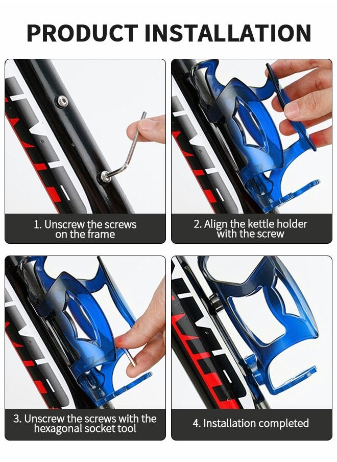 GROIC - Bike Water Bottle Cages with a 500ml sports water bottle,Bicycle 2-in-1 Bottle Bracket, Bike Water Bottle Holder,Bicycle Accessories - Image 1