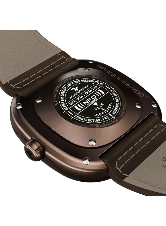 Sevenfriday PE Automatic Black Dial Men's Watch PE2/01 - Image 2