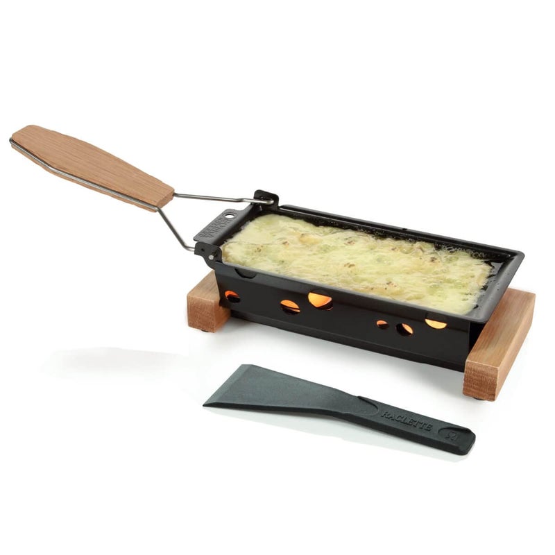 BOSKA Boska Raclette Grilling Set  Partyclette To Go Set  Suitable for Cheese Meat Fish and Vegetables  Portable NonStick  Dishwasher Safe Wedding Registry Items  - Image 1