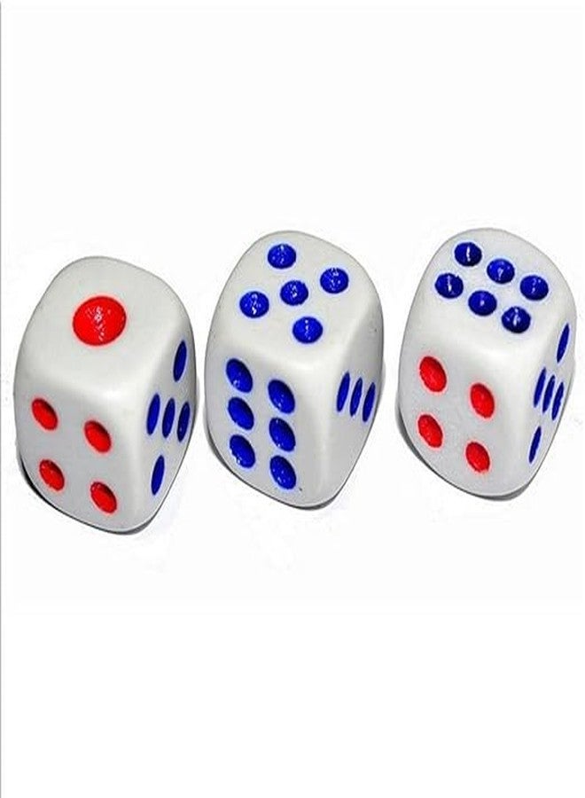 M.F.H Six Sided 15mm Size White Dice or Die for Playing Board Games Ludo - Pack of 5 Pieces - Image 3