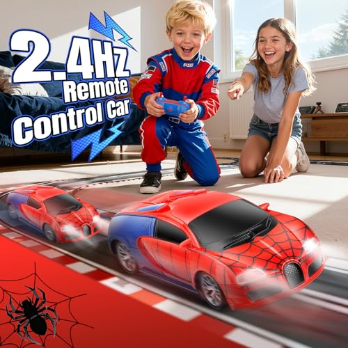 Gretex Remote Control Car Toy for Kids Spider RC Cars for Boys Age 47 Toy Cars for Boys Age 47 Racing Car Toys Spider Toys for Boy 46 Birthday Gift for 3 4 5 6 7 8 Year Old Boy Girls Red - Image 5