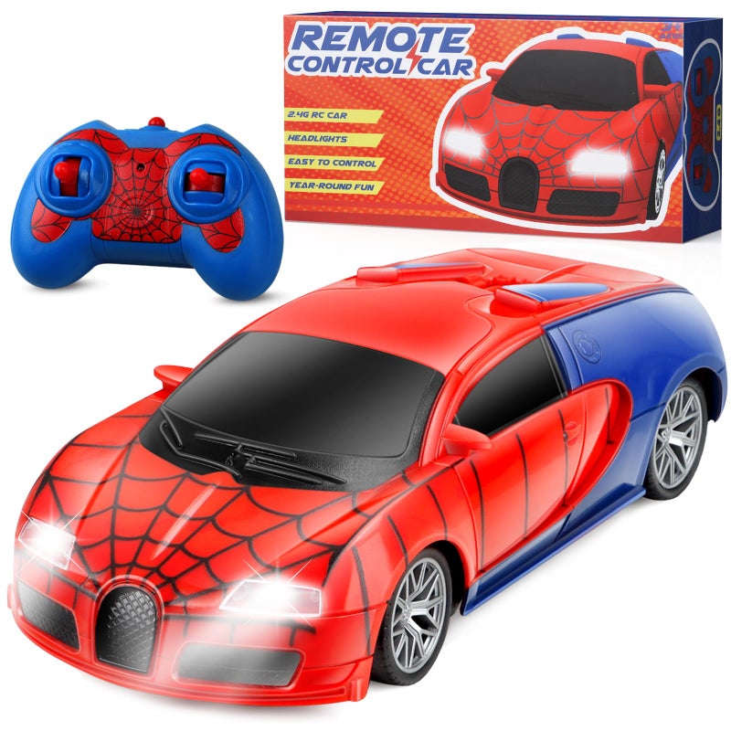 Gretex Remote Control Car Toy for Kids Spider RC Cars for Boys Age 47 Toy Cars for Boys Age 47 Racing Car Toys Spider Toys for Boy 46 Birthday Gift for 3 4 5 6 7 8 Year Old Boy Girls Red - Image 3