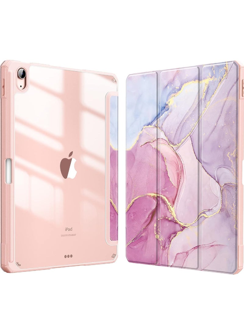 Rock Pow - Case for iPad (A16) 11th 11 inch 2025/iPad 10th 10.9 inch 2022 Clear Transparent Back Shell with Pencil Holder, Auto Sleep/Wake Case Cover for iPad 10th 10.9inch 2022/iPad 11th 11inch 2025 - Image 1
