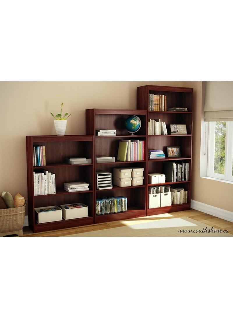 South Shore Axess 4-Shelf Bookcase-Royal Cherry - Image 2