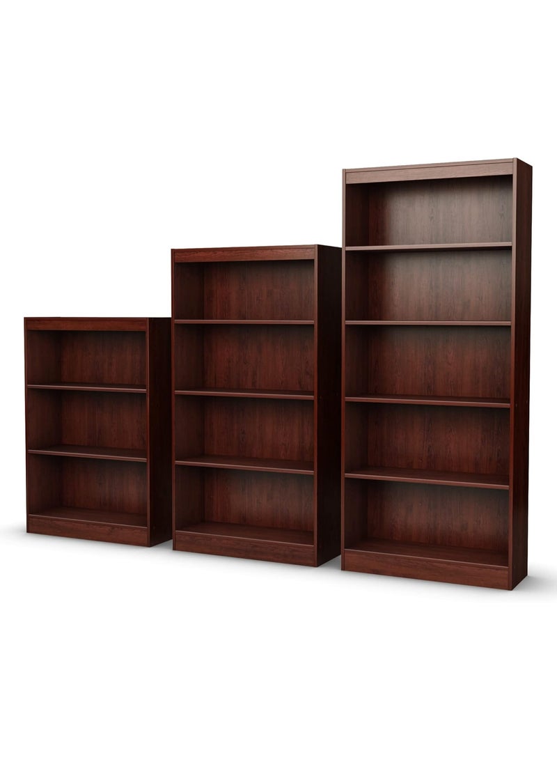 South Shore Axess 4-Shelf Bookcase-Royal Cherry - Image 5
