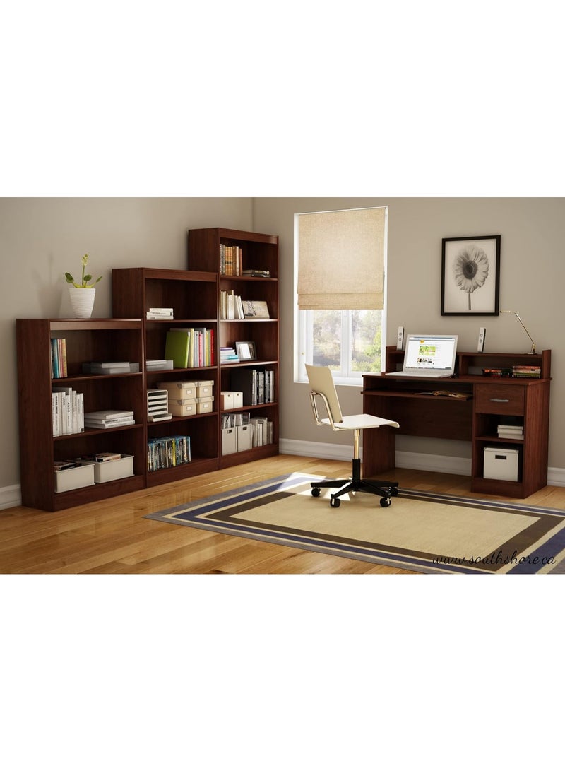South Shore Axess 4-Shelf Bookcase-Royal Cherry - Image 4