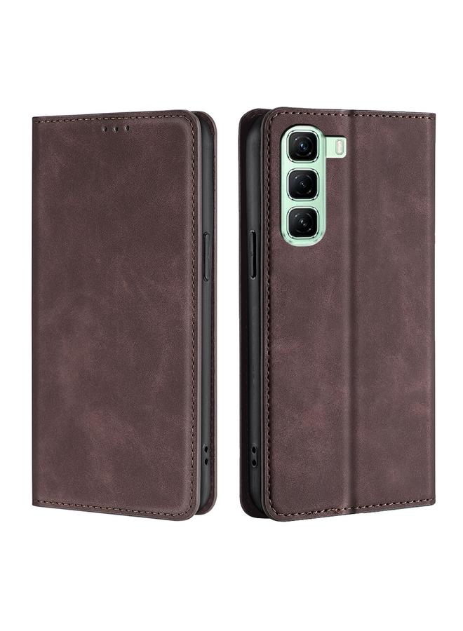 S-TOP Case For Infinix Hot 50 5G Skin Feel Magnetic Leather Phone Case - Image 1