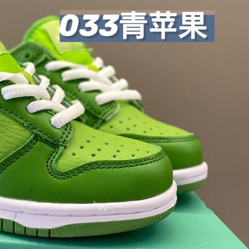 Putian Children'S Shoes Dunk Children'S Sb Black And White Panda Board Shoes Elastic Band Shadow Gray Casual Low Men'S And Women'S Shoes - Image 1