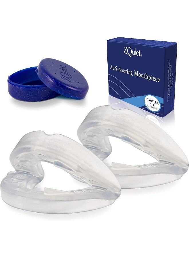 ZQuiet, Anti-Snoring Mouthpiece, Starter Pack with 2 Sizes, Living Hinge & Open Front Design for Comfort & Easy Breathing, Clear, Mint - pzsku/Z91B86C99885457AFADA0Z/45/_/1741000318/424fa236-42c3-4b5e-96b9-aab01ff60b2e