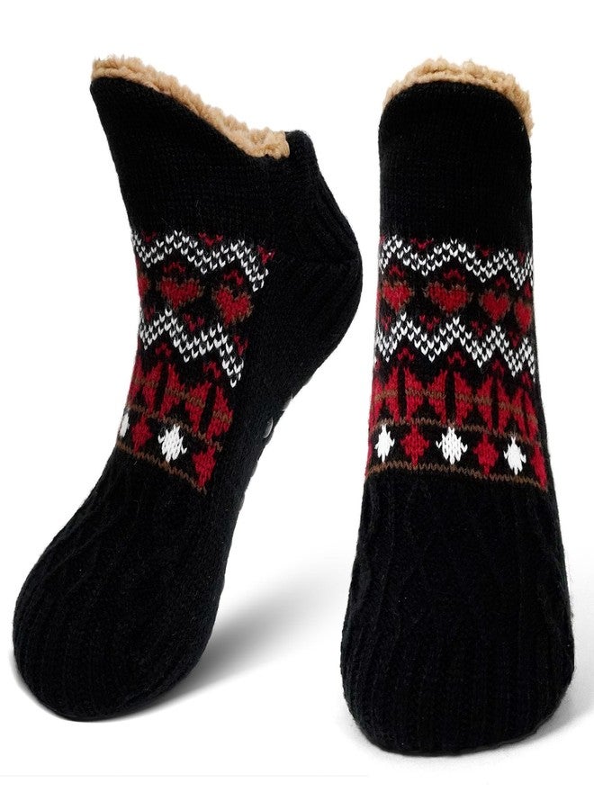 CaiDieNu Fuzzy Slipper Socks for Men Women with Grippers, House Slippers Winter Cozy Warm Thick Non-Slip Fuzzy Thermal Socks - Image 1