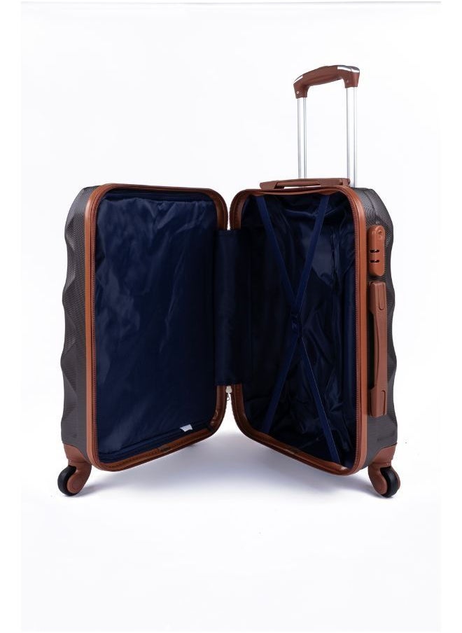 LIMRA - Hardside 5 Piece Luggage Trolley Set Coffee - Image 1