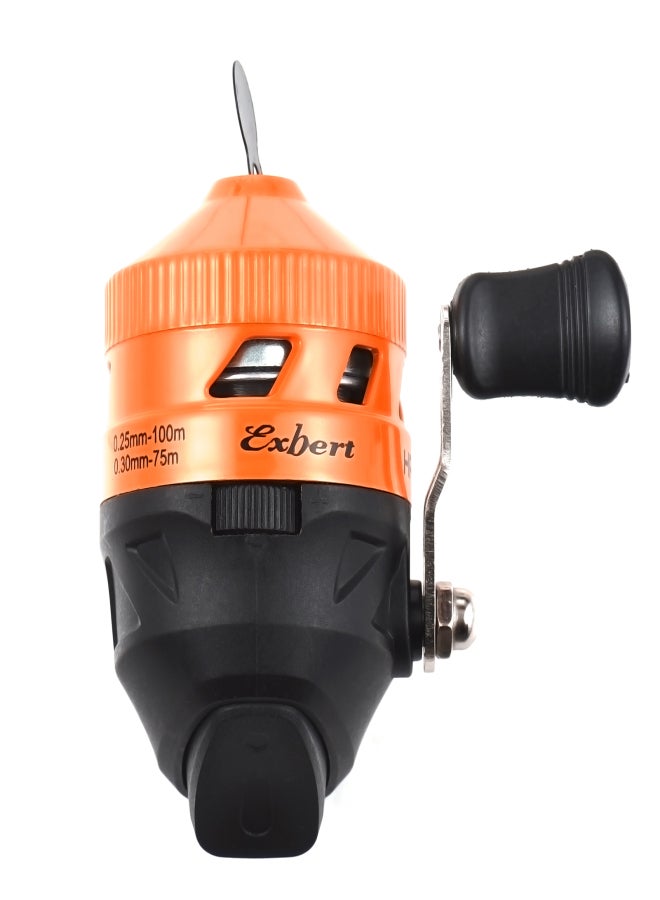 إكسبيرت بكرة صيد ذات نظام سحب سلس، سرعة عالية، نسبة تروس 3.4:1، مناسبة لليد اليمنى، مزودة بخيط مسبق التعبئة. - Image 1