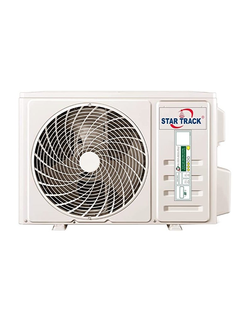 STAR TRACK 1 Ton Split Air Conditioner, Rotary Compressor, Auto Restart, 4-Way Swing ST-12000BTU-AZO White - Image 2