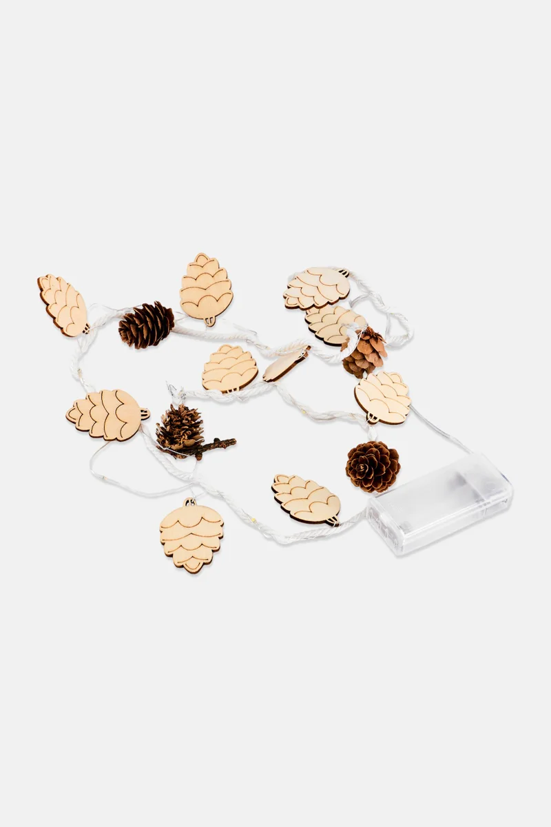 موي موتشو Firecrackers Cluster Garland Fairy Lights, Brown