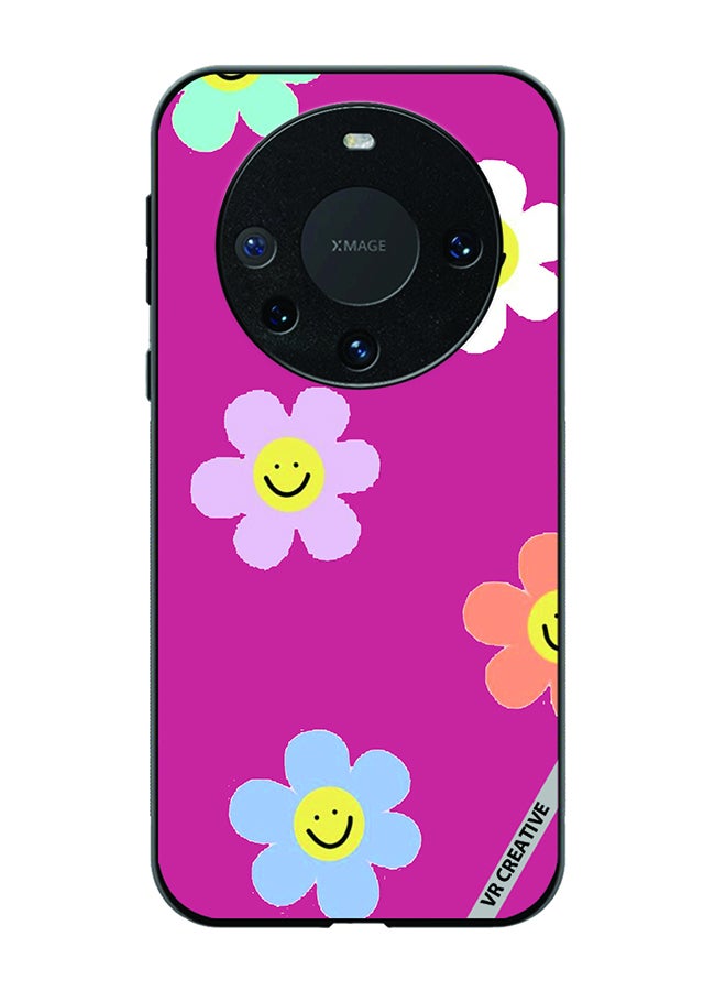 VR CREATIVE Protective Case Cover For Huawei Mate 60 Pro Flower Design Multicolour - Image 1