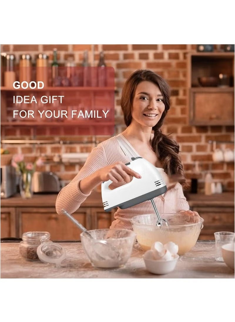 Arabest Electric Whisk, Hand Blender,Stainless Steel Kneaders and Beaters,180W,Food Whisk Egg Beater 7 Speed Kitchen with Stainless Steel Accessories for Kitchen Baking Cake Mini Egg Cream  - Image 5