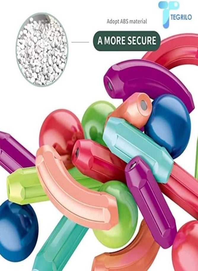 36 PCS Magnetic Building Blocks Toy, Stacking Stick Rods and Ball Educational Construction Puzzle for Kids - Image 2