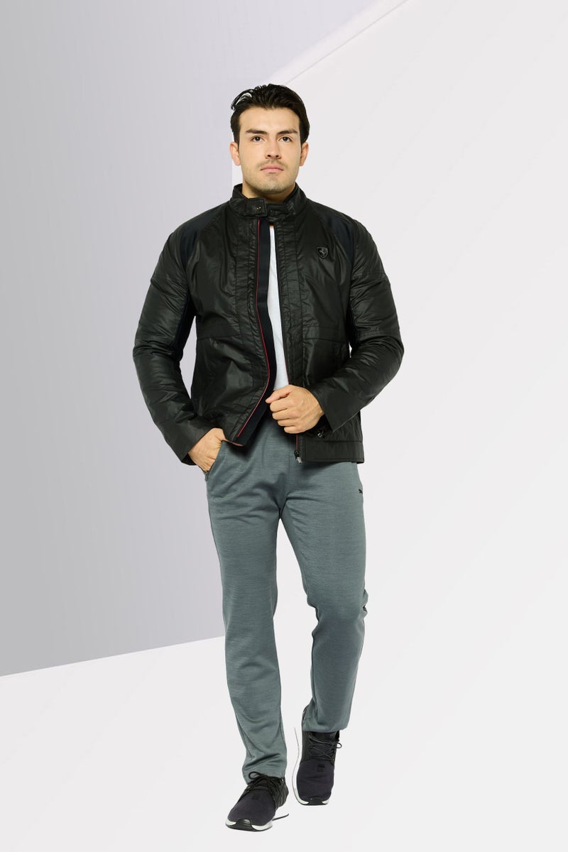 Scuderia Ferrari Men Sportswear Fit Long Sleeve Outdoor Jacket, Black - Image 3